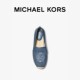 MICHAEL KORS MK HASTINGS Women's Contrast Straw Flats