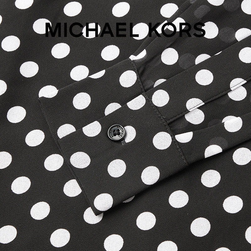 MICHAEL KORS MK 女士波点印花雪纺衬衫,淘宝优惠券,粉丝福利购,淘宝优惠卷