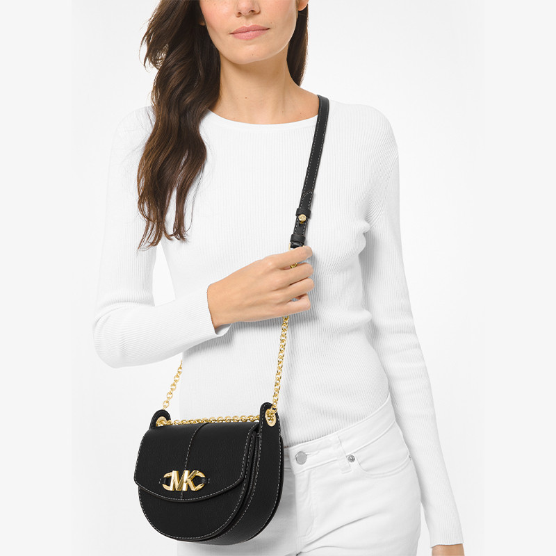 【新年礼物】mk izzy小号皮质马鞍包 MICHAEL KORS女士包袋