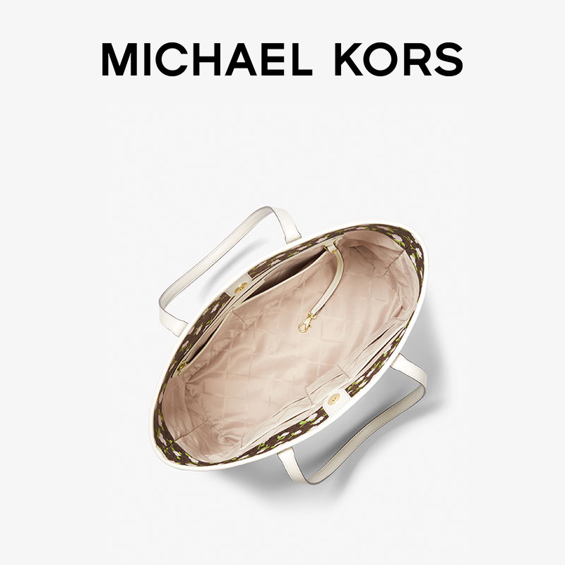 mk carter印花系列大号托特包花卉 MICHAEL KORS女士包袋