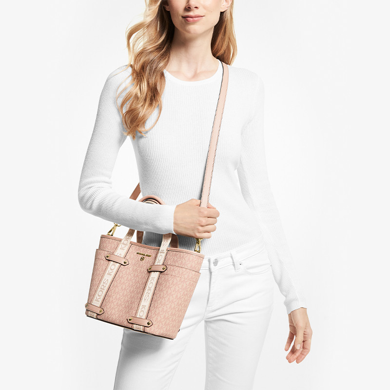 mk maeve小号印花拼色手提托特包 MICHAEL KORS女士包袋