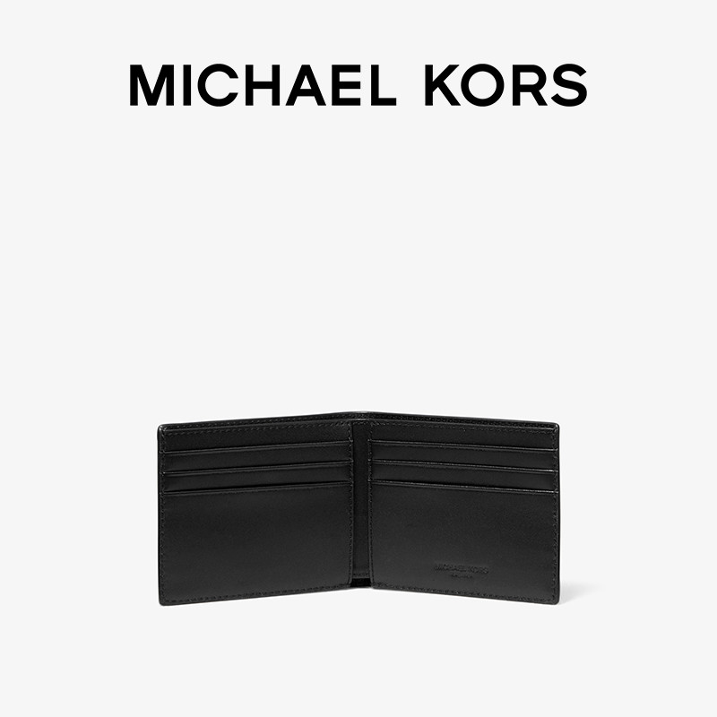 mk greyson男士老花卡夹票夹男包 MICHAEL KORS钱包