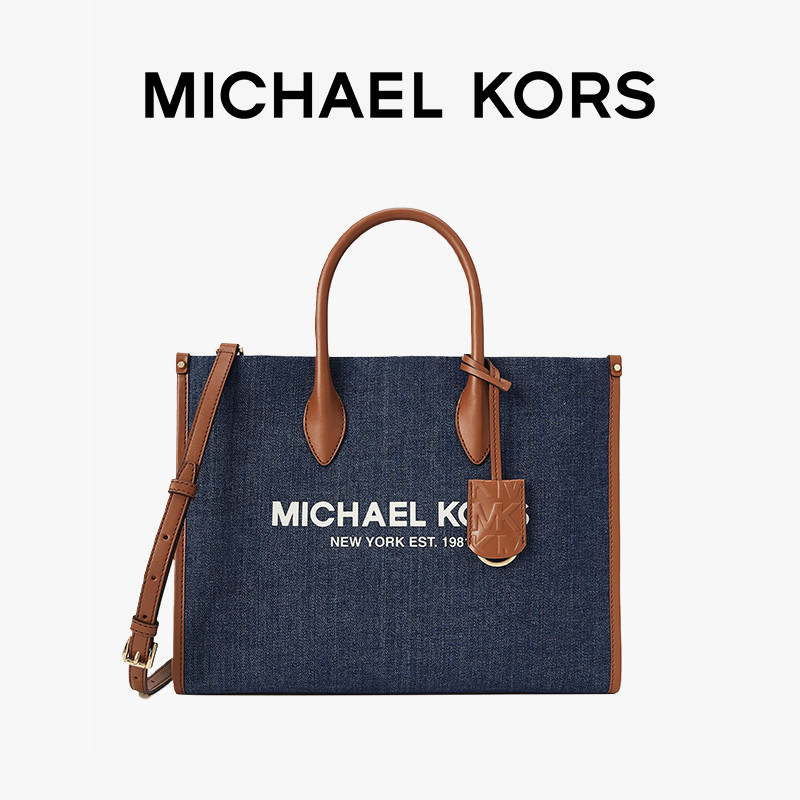 mk mirella中号丹宁大容量托特包 MICHAEL KORS女士包袋