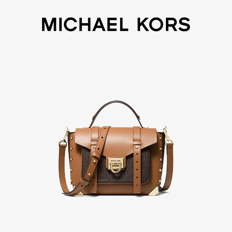 mk manhattan中号老花剑桥包邮差包 MICHAEL KORS女士包袋