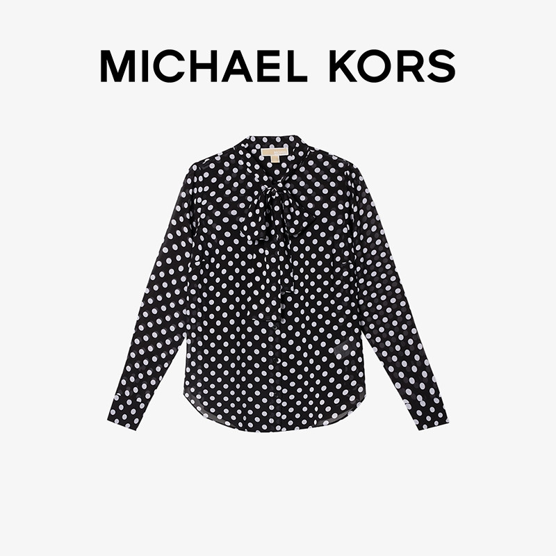 MICHAEL KORS MK 女士波点印花雪纺衬衫,淘宝优惠券,粉丝福利购,淘宝优惠卷