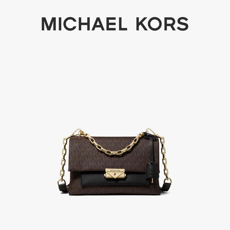 mk cece中号链条老花拼色单肩女包 MICHAEL KORS女士包袋