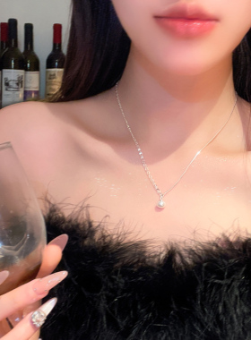 双层吊坠简约ins冷淡风出游