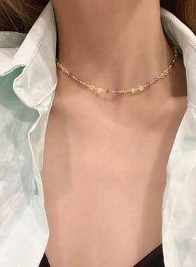 彩色手串ins小众日韩女