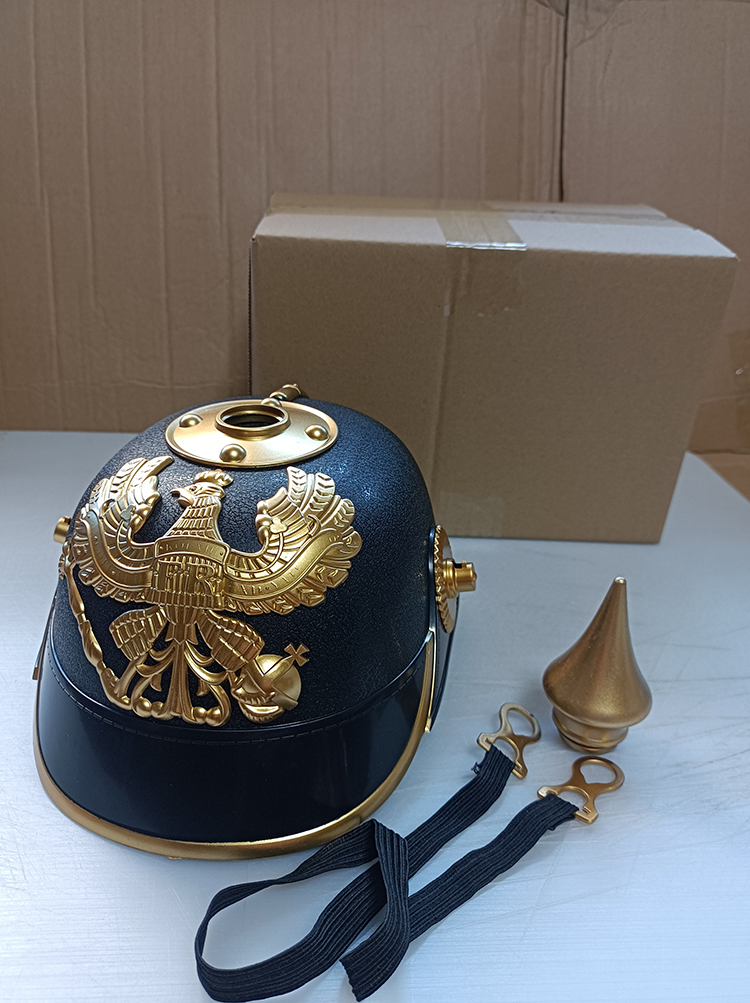 男孩第二头盔COS普鲁士尖顶德意志精美道具头盔德式,  帝国礼物 - 图2