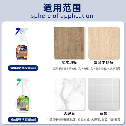 bona瑞典博纳实木地板保养清洁剂杉木香型家用速干清香去污清洗剂 - 图2