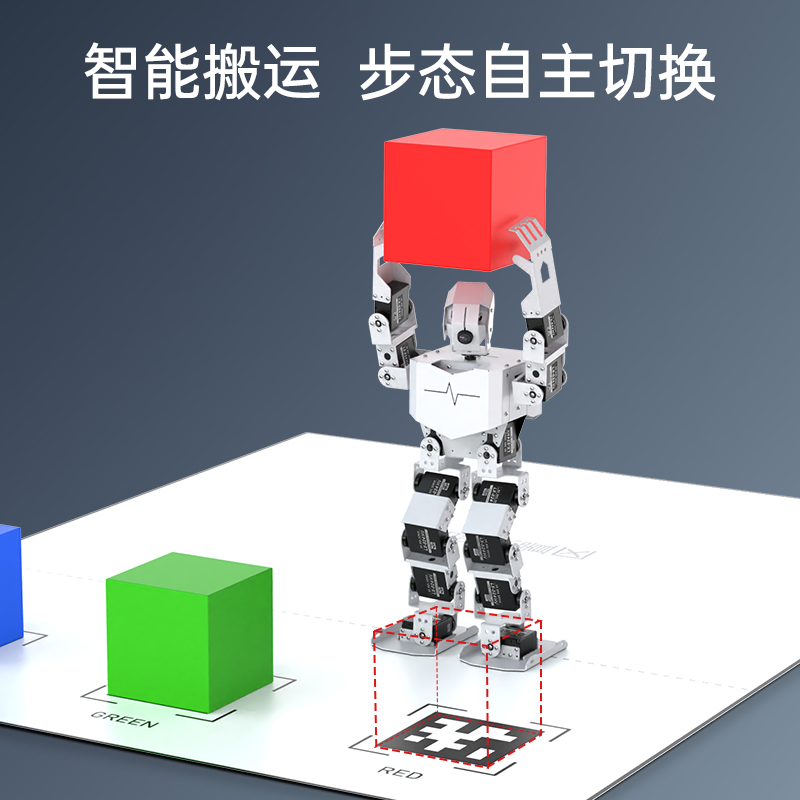 树莓派5/4B机器人Ai视觉识别TonyPi仿生双足Python编程人形机器人-图0