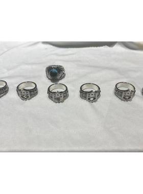 新款小众初代家庭教师彭格列戒指六守戒复古做旧高级个性独特指环