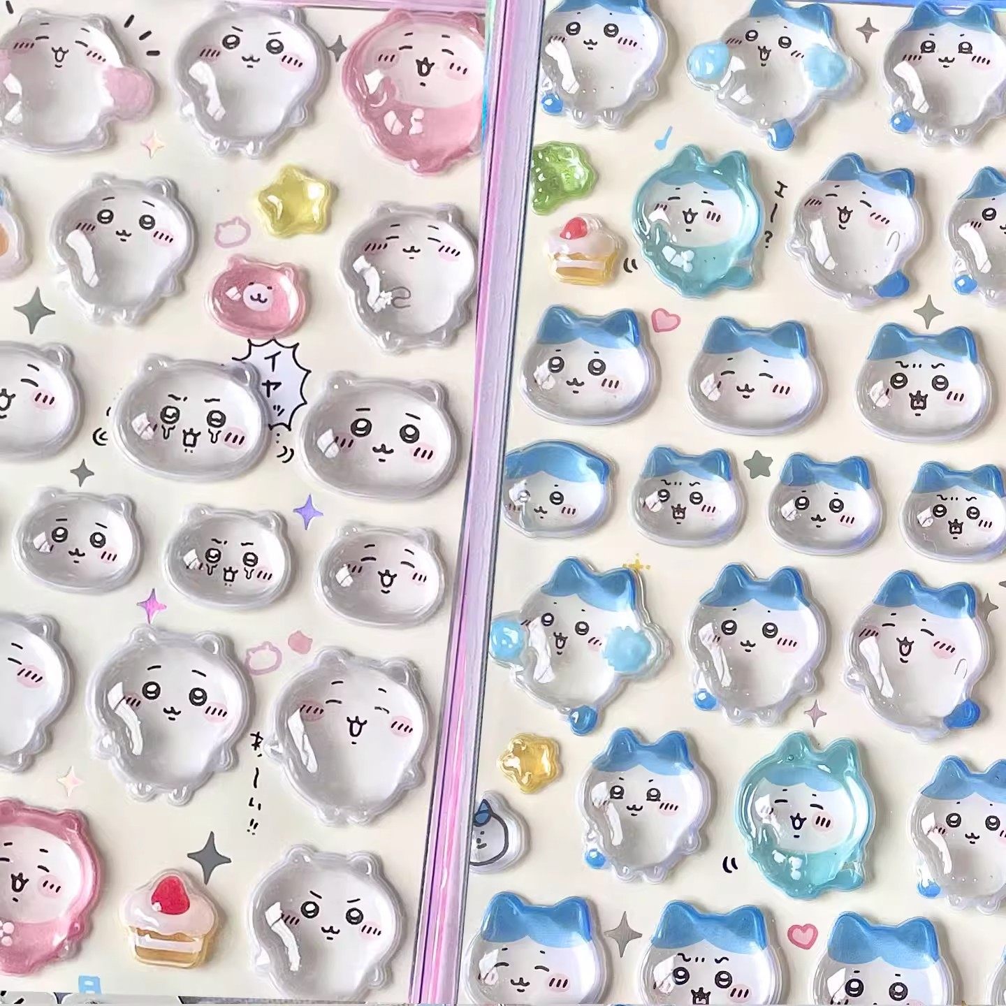 吉伊卡哇新款3D立体浮雕水晶贴纸可爱乌萨奇飞鼠古本小八贴纸可爱卡通水晶贴生日礼物奖励贴手机壳平板装饰贴,淘宝优惠券,粉丝福利购,淘宝优惠卷