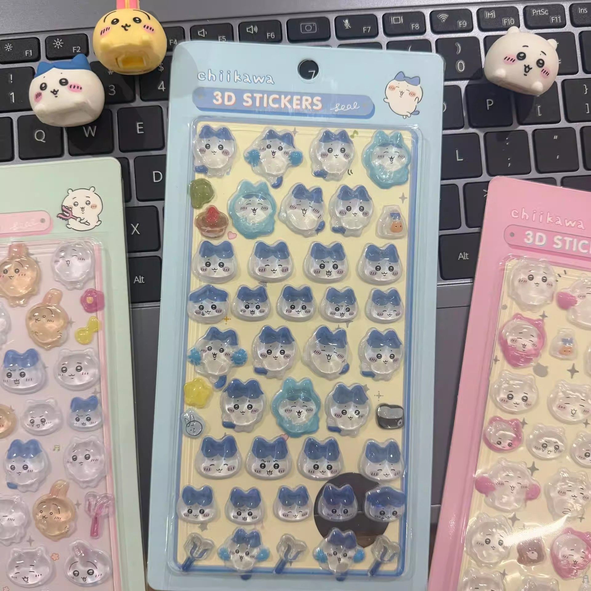 吉伊卡哇新款3D立体浮雕水晶贴纸可爱乌萨奇飞鼠古本小八贴纸可爱卡通水晶贴生日礼物奖励贴手机壳平板装饰贴,淘宝优惠券,粉丝福利购,淘宝优惠卷