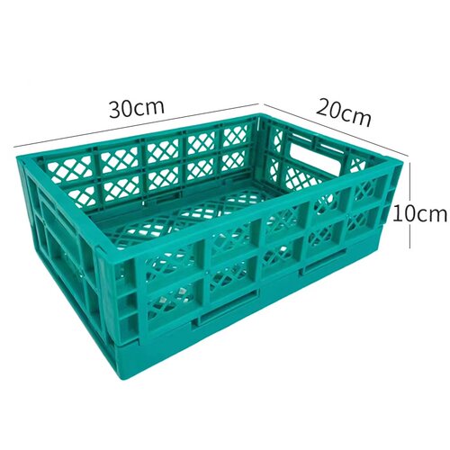 加厚塑料折叠筐货架水果筐陈列筐周转框超市水果店摆果框展示架筐 - 图0