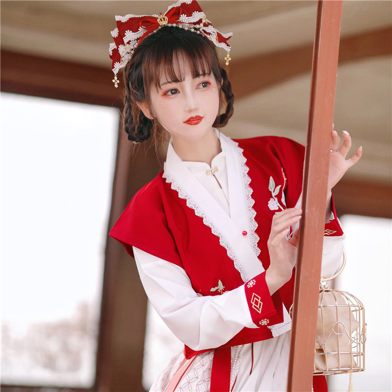 含羞唐制汉服女原创正品2021 凯霖秋汉服