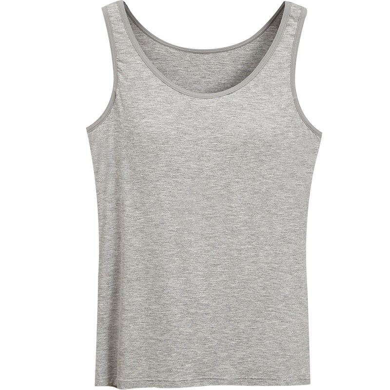 带免穿背心莫代尔一体薄款妈妈胸垫 hdvip吊带/背心/T恤