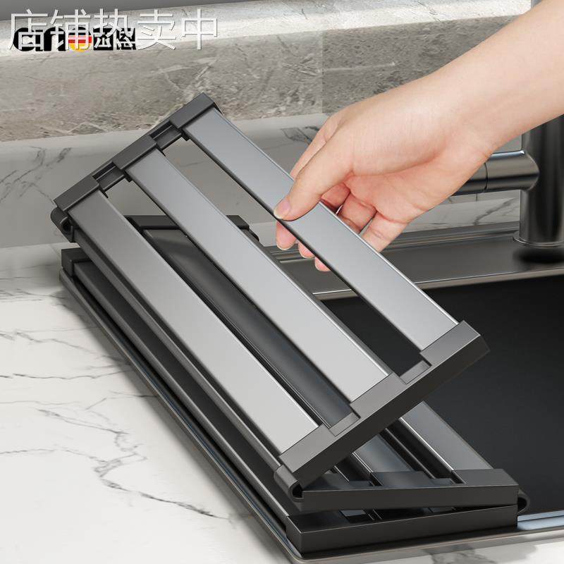 沥水架304不锈钢厨房水槽置物架洗碗池碗碟收纳篮折叠卷帘沥水垫,淘宝优惠券,粉丝福利购,淘宝优惠卷