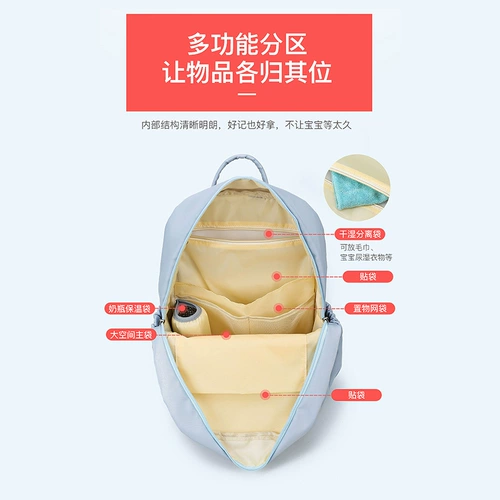 Брендовая сумка для выхода на улицу для матери и ребенка для раннего возраста для отдыха, рюкзак