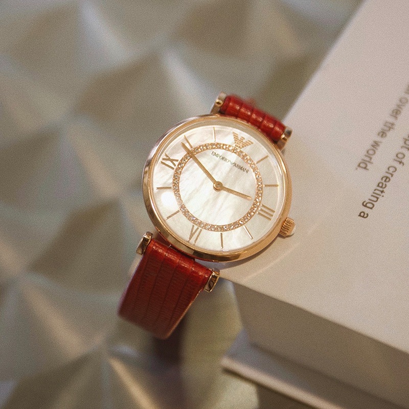 Armani watch women's mother-of-pearl ferris wheel quartz watch