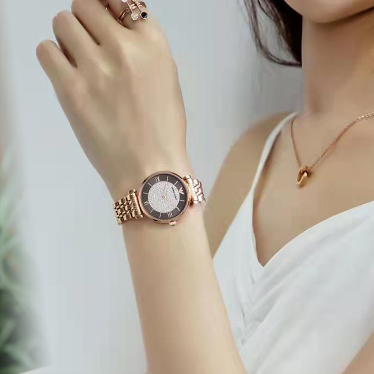 Armani Gypsophila watch diamond-set women's watch