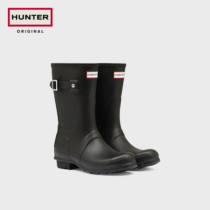 hunter女靴英国经典惠灵顿矮筒雨靴 HUNTER雨鞋