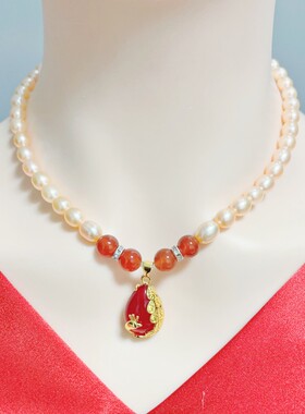 纯天然珍珠项链时尚款高级感轻奢