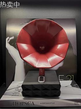 现代极简样板间喇叭模型摆件售楼处办公室书柜音乐主题装饰艺术品