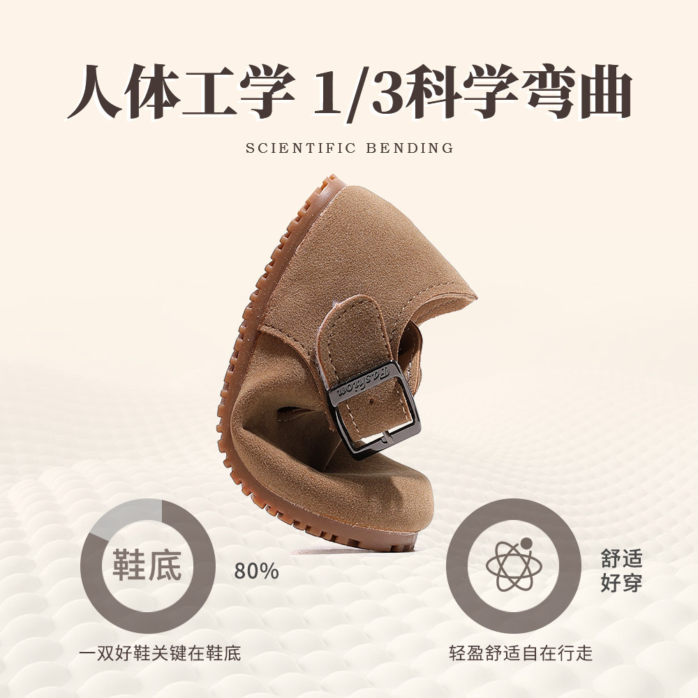 女童鞋子2025春夏新款勃肯鞋小童皮鞋女宝单鞋豆豆鞋女宝宝公主鞋,淘宝优惠券,粉丝福利购,淘宝优惠卷