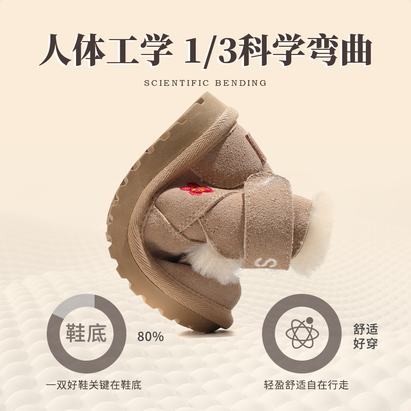 女宝宝棉鞋加绒加厚鞋子男小童冬鞋软底防滑保暖鞋冬季女宝雪地靴,淘宝优惠券,粉丝福利购,淘宝优惠卷