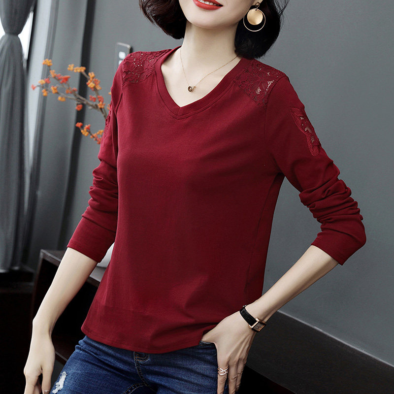 秋装新款长袖t恤减龄中年打底衫 歌思尚T恤