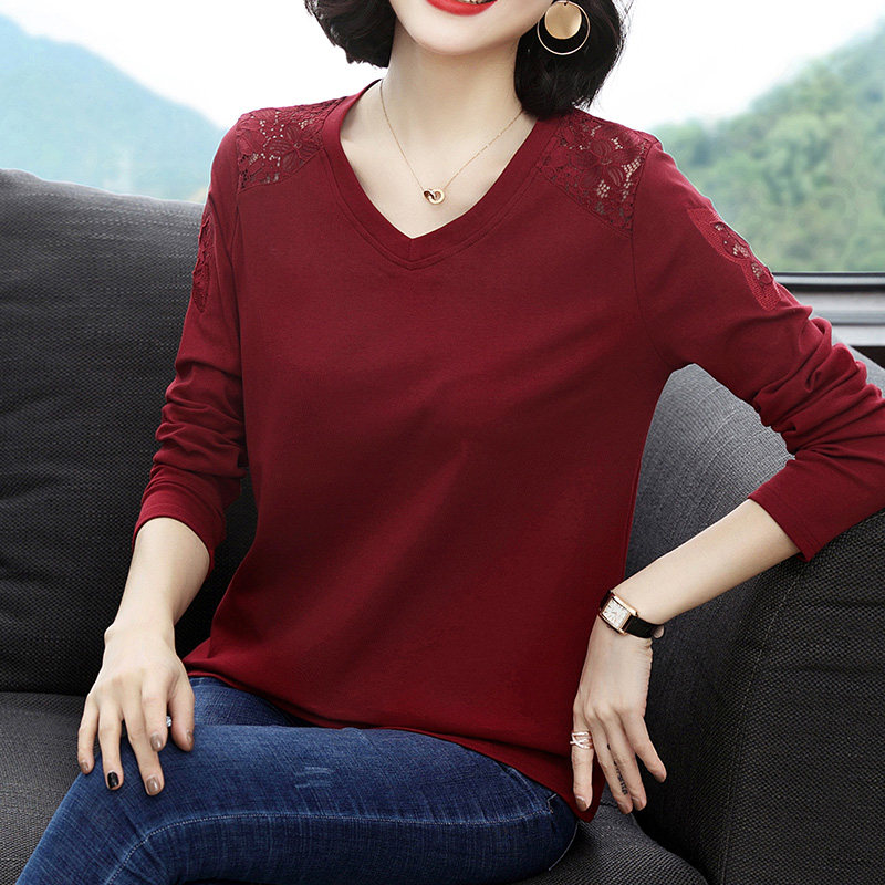 秋装新款长袖t恤减龄中年打底衫 歌思尚T恤