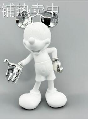 电镀卡通米奇摆件手办网红潮流公仔软装饰品儿童房桌面潮玩造型