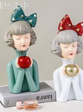 工厂女孩纸巾盒创意可爱抽纸盒客厅茶几桌面收纳摆件实用