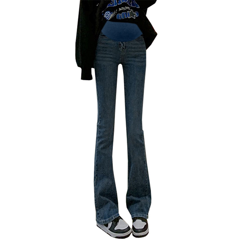 2023春夏新款孕妇微喇叭裤牛仔裤 舒威娜孕妇打底裤