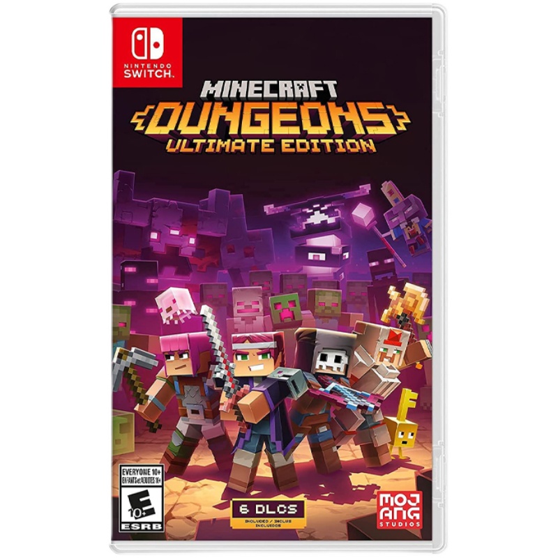 现货全新正版switch中文游戏我的世界地下城 ns游戏卡 Minecraft Dungeons ULTIMATE EDITION支持双人-图0