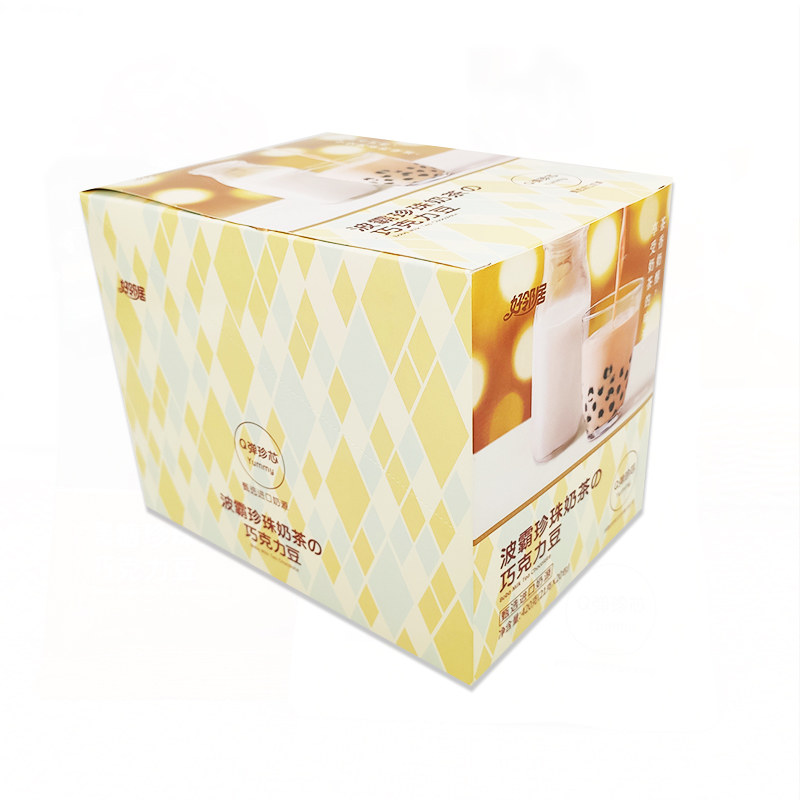 好邻居珍珠奶茶糖巧克力豆夹心软糖 峻源食品糖果