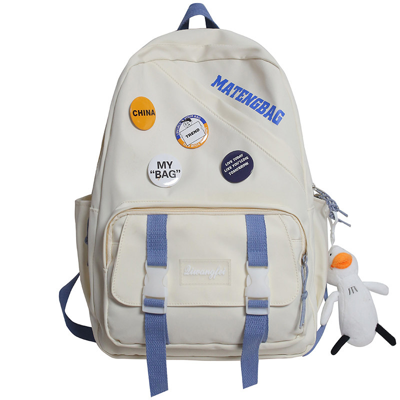 冠军女初中生简约高中森系双肩包 欧瀚双肩背包