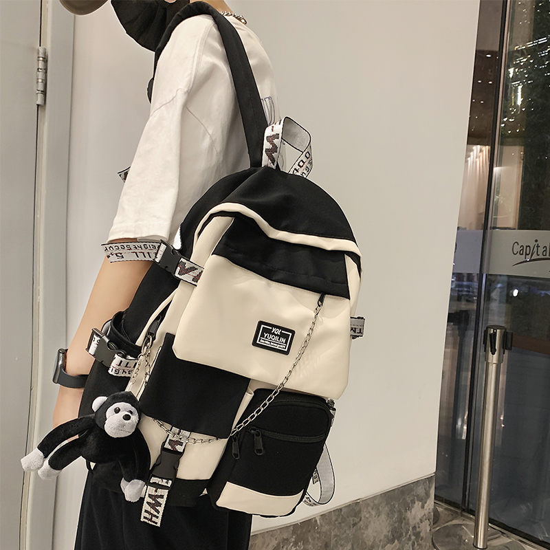 冠军书包女初中生2021年新款大容量 欧瀚双肩背包