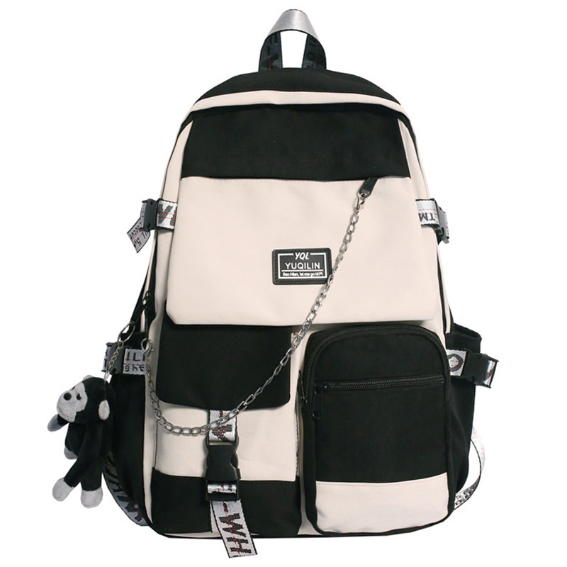 冠军书包女初中生2021年新款大容量 欧瀚双肩背包