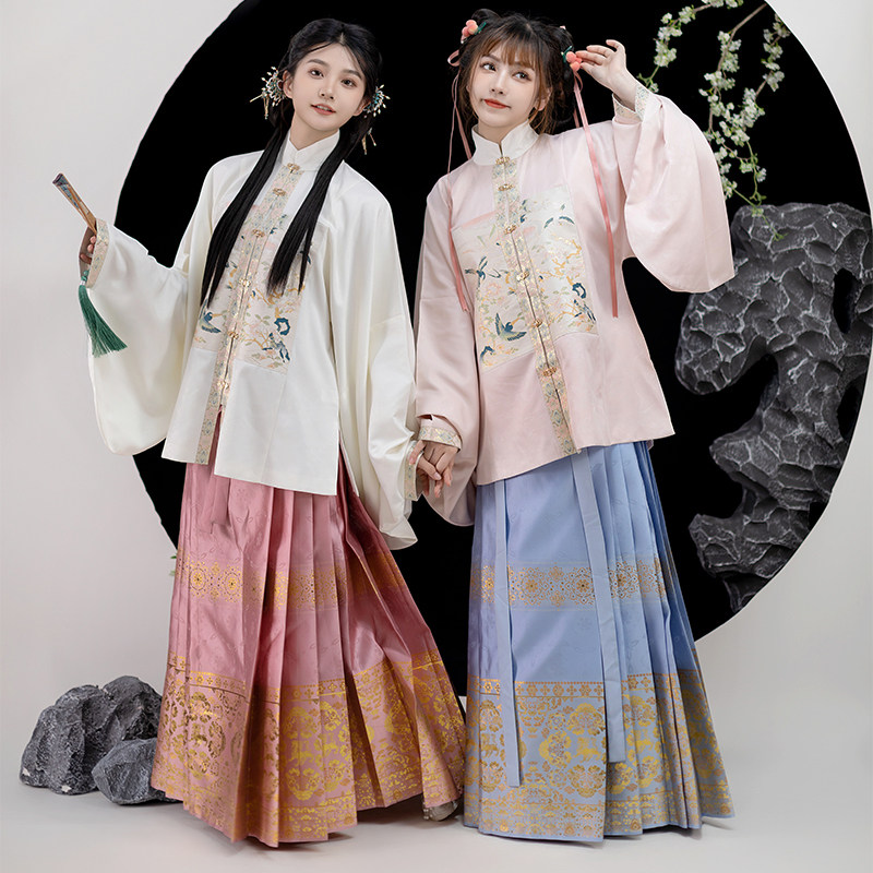 花朝记｜画堂春｜秋冬汉服｜织金妆花补子｜明制竖领对襟袄马面裙,淘宝优惠券,粉丝福利购,淘宝优惠卷