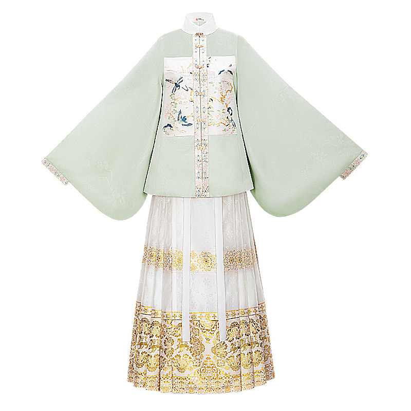 花朝记｜画堂春｜秋冬汉服｜织金妆花补子｜明制竖领对襟袄马面裙,淘宝优惠券,粉丝福利购,淘宝优惠卷