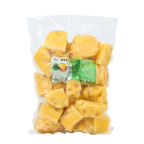 冷冻新鲜菠萝速冻凤梨大块果肉1kg 商用冰冻水果烘培果汁果酱饮品 - 图3