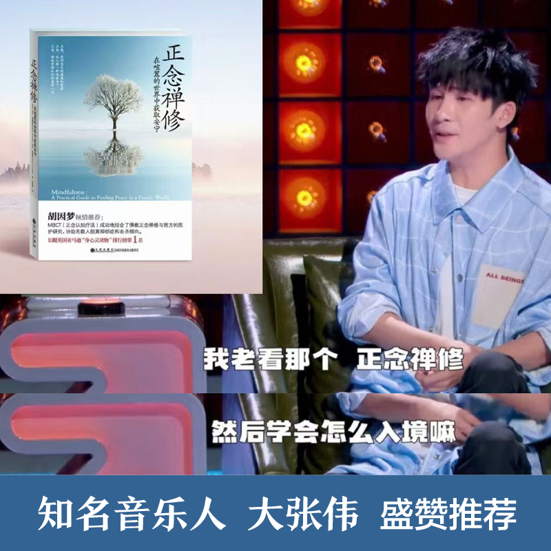 【当当网正版书籍】正念禅修“正念减压法”创始人乔·卡巴金作序，胡因梦倾情推荐，长踞英国亚马逊“身心灵读物”排行榜-图0