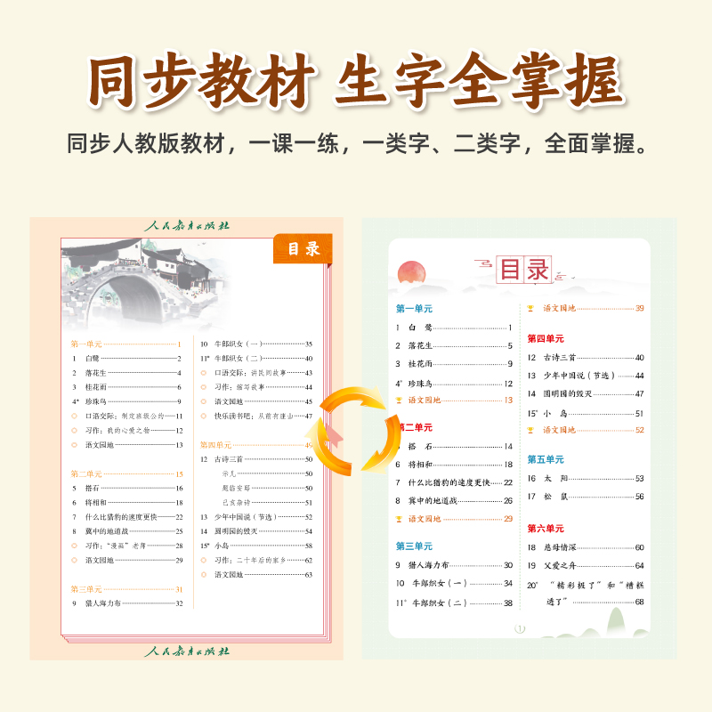 2025秋荣恒小学生写好中国字正楷临摹儿童硬笔楷书一二年级三四上下册同步练字帖课课练控笔训练五六年级人教版学生英语同步字帖