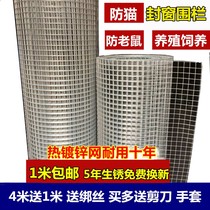 Balcony anti-bird anti-cat galvanized mesh screen Anti-rat steel silkscreen Multi-meat rusted steel protective not protective wire fence