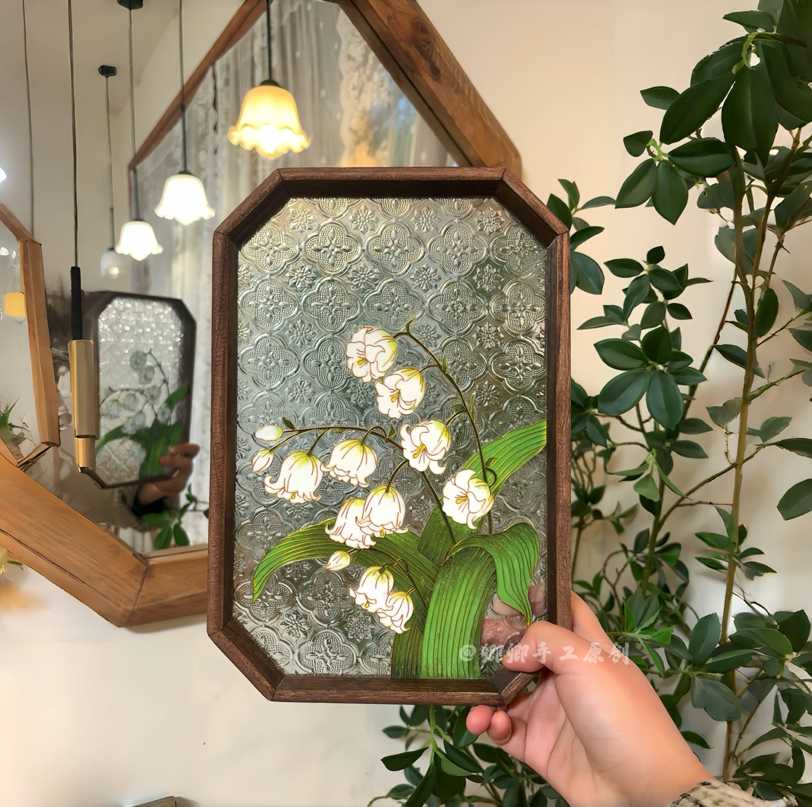 【幽谷铃兰】手工diy掐丝珐琅画材料包景泰蓝新中式玻璃茶盘摆件,淘宝优惠券,粉丝福利购,淘宝优惠卷