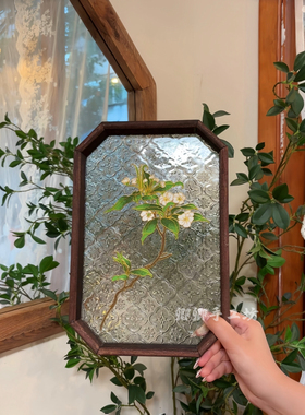 梨花画掐丝珐琅diy景泰蓝非遗手工材料包古风桌面装饰画摆件礼物
