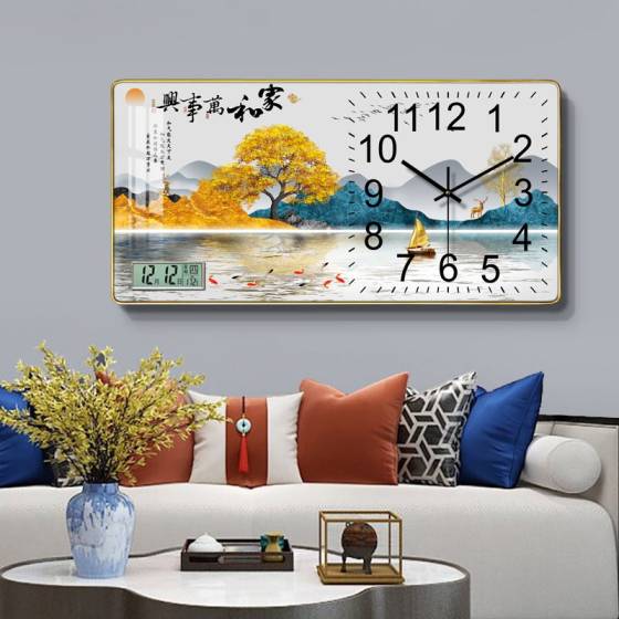 2026 New Wall Clock Living Room Decoration Quartz Personality