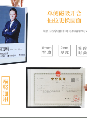铝合金海报框画框简约窄边